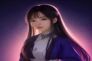 夜晚末班地铁内独自坐着的都市女性，手机屏幕发出蓝光映照疲惫神情，画面安静而充满情感张力